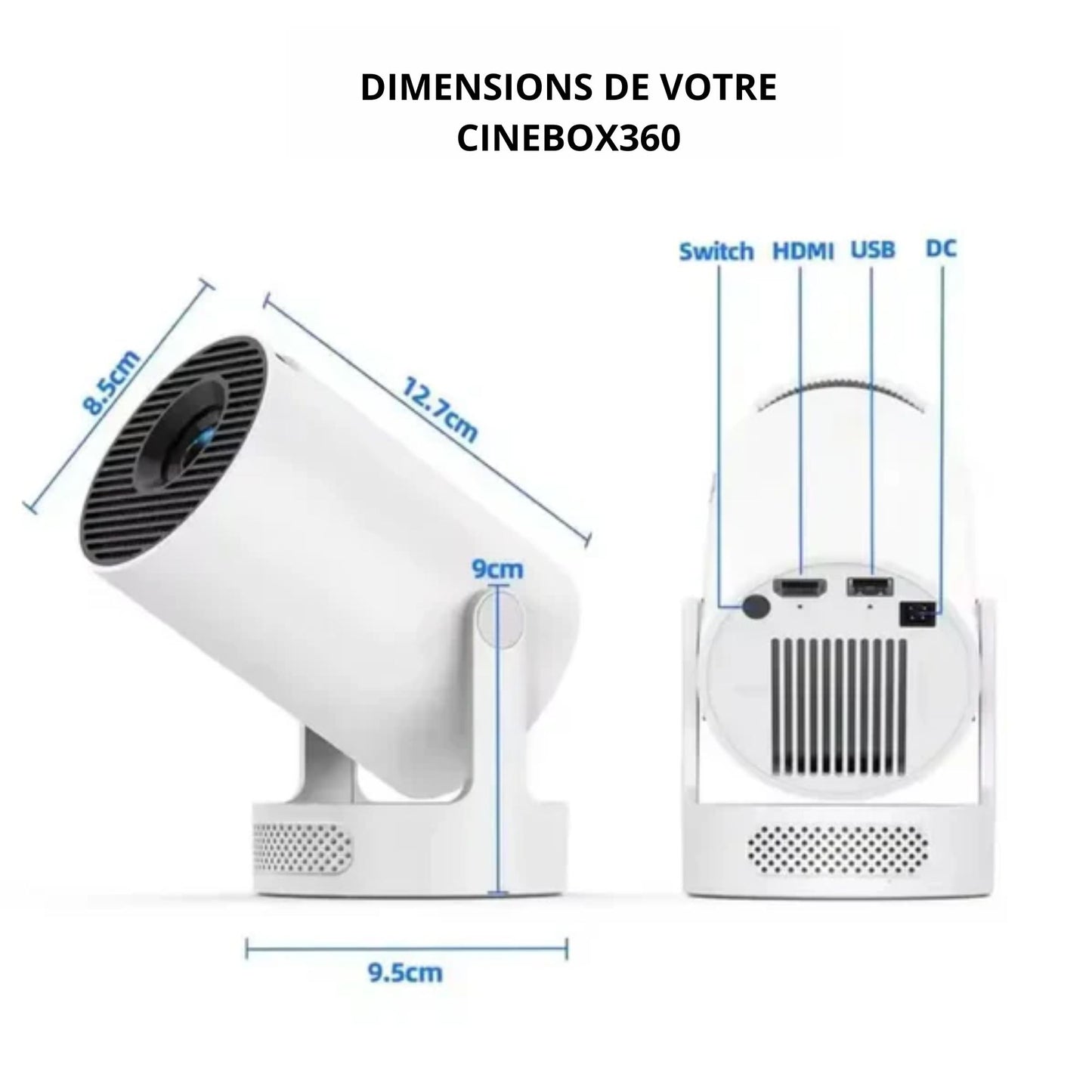 Projecteur Cinéma Portable Nouvelle Génération